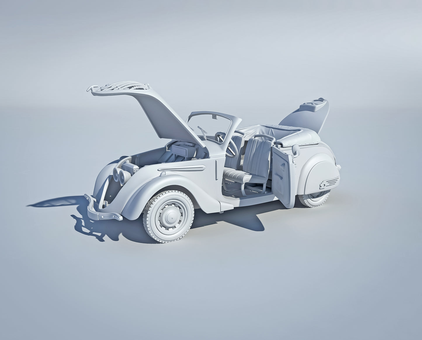 Peugeot 202 Cabriolet 1939 – Maquette Échelle 1/48 – War Models Kit