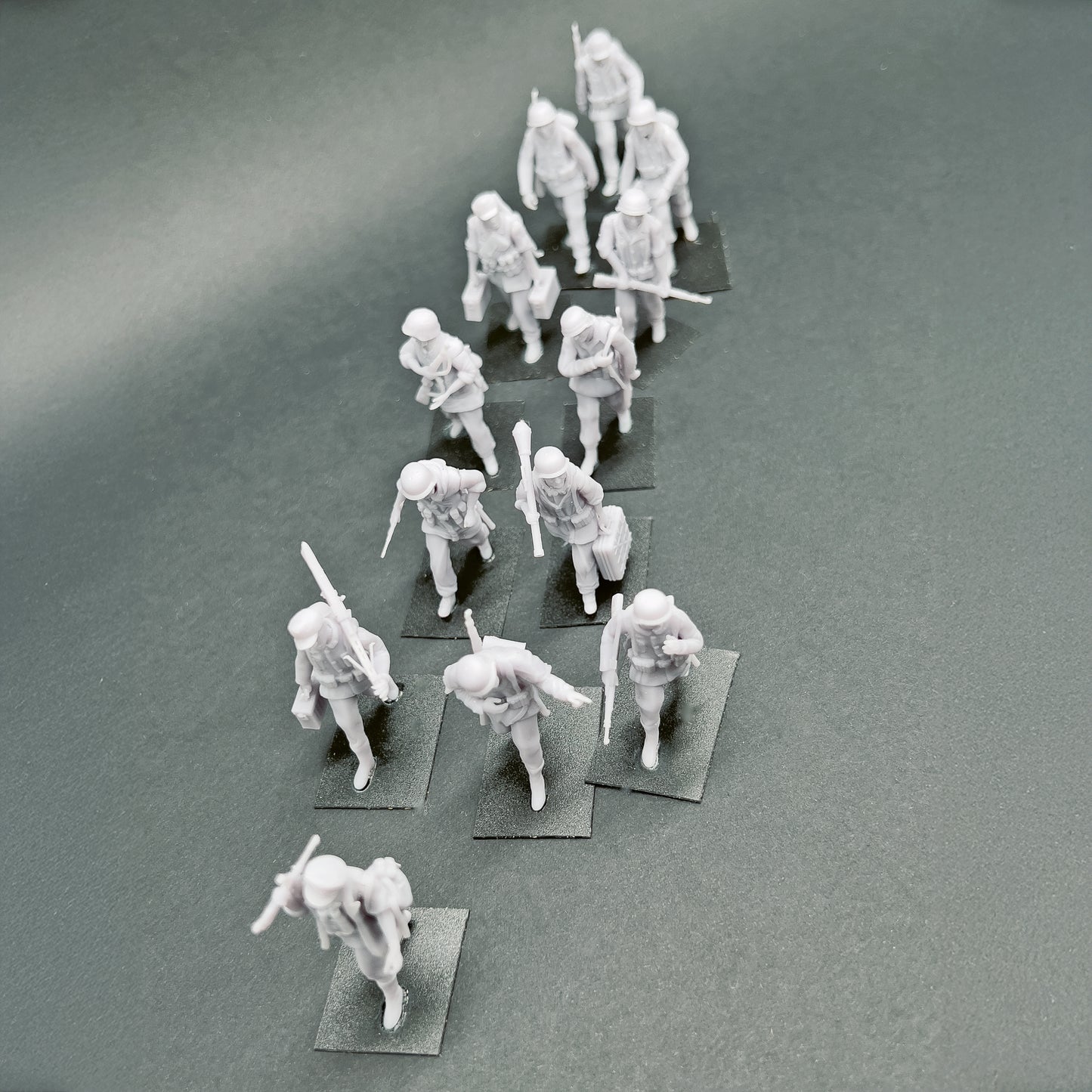 1/72 Figurines Allemandes - Colonne en marche - Set 01