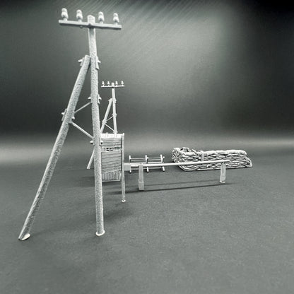 Accessoire diorama "Check Point" 1/72 Maquette 25 mm War Models Kit