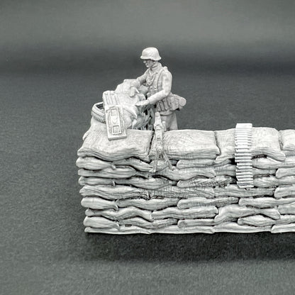 1/72 Figurines en résine 25 mm – Policiers allemands Feldgendarme | War Models Kit