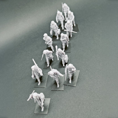 1/72 Figurines Allemandes - Colonne en marche - Set 01