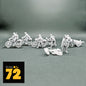 Figurines allemandes à vélo - 1/72 – Colonne en marche - Set 02 - War Models Kit