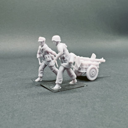 Figurines allemandes à vélo - 1/72 – Colonne en marche - Set 02 - War Models Kit