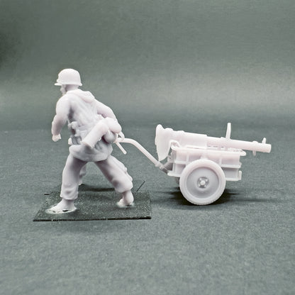 Figurines allemandes à vélo - 1/72 – Colonne en marche - Set 02 - War Models Kit