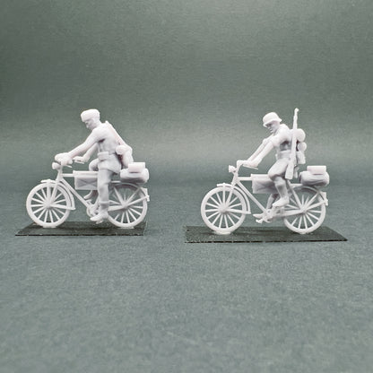 Figurines allemandes à vélo - 1/72 – Colonne en marche - Set 02 - War Models Kit