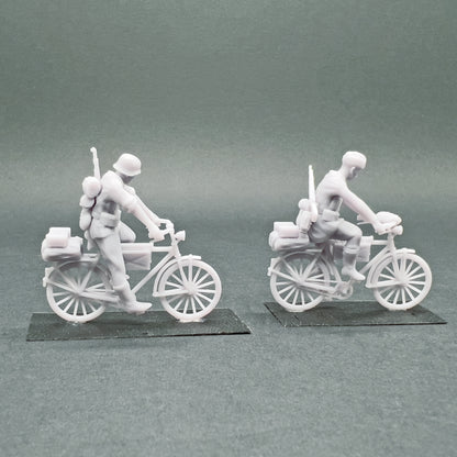 Figurines allemandes à vélo - 1/72 – Colonne en marche - Set 02 - War Models Kit